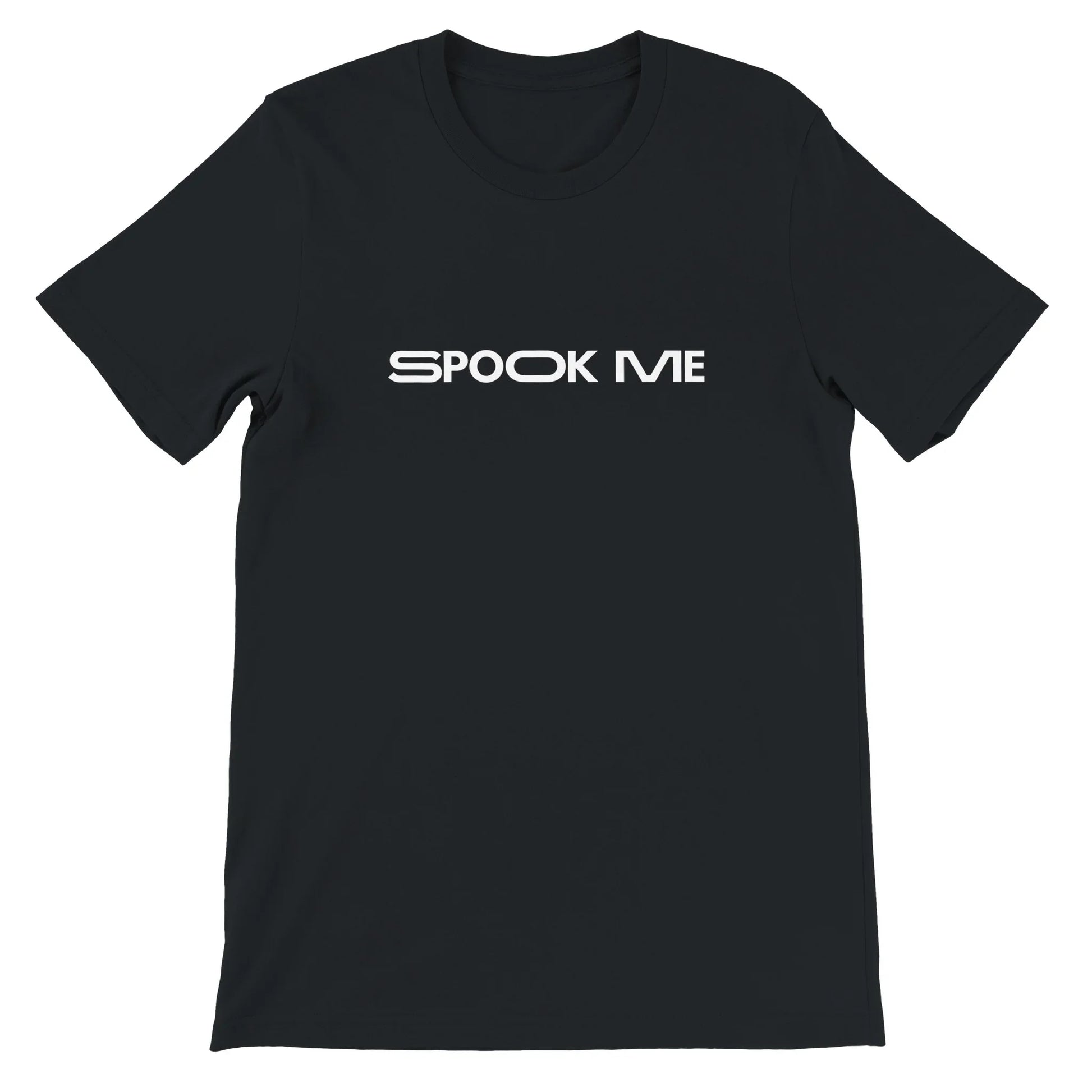 Black Spooky Season Theme Park Short with “Spook Me” in a minimalistic design