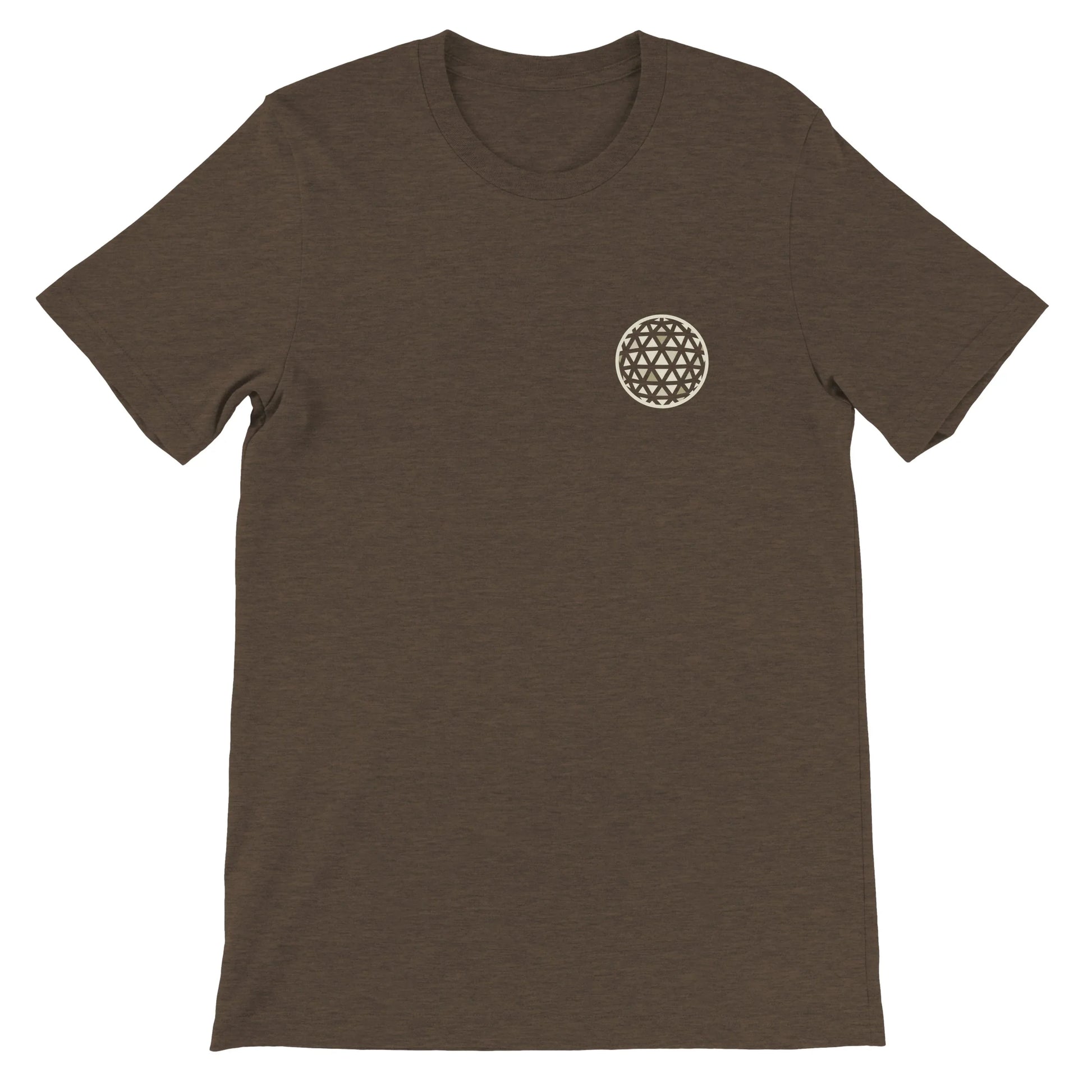 Brown Theme Park Shirt with a minimalistic design